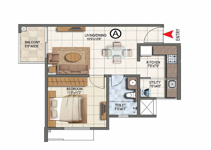 Provident Cosmo City Pudupakkam Floor Plan